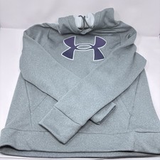 Under Armour Women's Armour Fleece Hoodie Pitch Gray Size Small