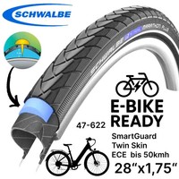 Schwalbe Marathon Plus 28 X1,75 City Ebike Smartguard 47-622 Pannenschutz Reifen
