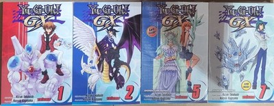 Yu-Gi-Oh Yugioh! GX Manga Vol 1,2,5,7, English Graphic Novel NEW No Card On  1-2)