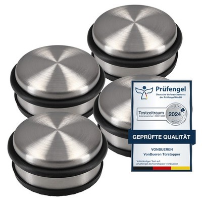 4 x Türstopper 1,2 kg Boden schwer VonBueren | ca. 10,5 x 5 cm | Tür Stopper aus