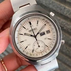 RARE Seiko Chronograph Automatic 6139-7100 Helmet Dartvader Vintage Watch 70s
