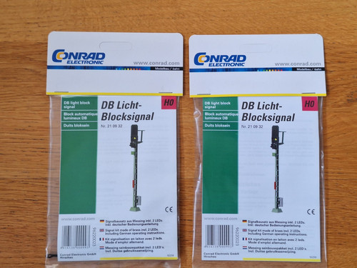 Viessmann/Conrad H0 2 x 210932 DB señal de bloque de luz / kits en embalaje original | Condition: Neu