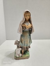 ST. BERNADETTE SOUBIROUS MOD DIPOSE 1973 Italy Statue- 7 1/2  Tall