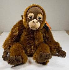 NEW with Tags Living Nature Orangutan Approx. 13" Plush Monkey Animal Toy