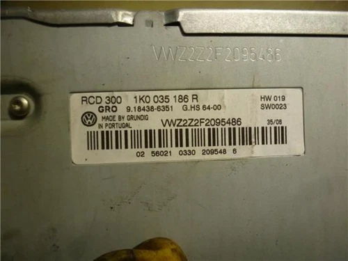 1K0035186R Sistema Audio/Radio Cd para VOLKSWAGEN PASSAT VARIANT (3C5) * 107976 - Imagen 2 de 4