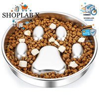 Antischlingnapf Hunde Edelstahl Ø21 Cm Fressnapf FüR Hunde Schlingnapf
