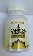 Pure Peak Candida Cleanse Gut & Colon Support 60-ct. EXP 3/20/27 NEW SEALED