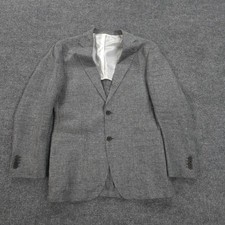 Suitsupply Blazer Mens 52 Gray Pure Linen Havana HL Angelico Sport Coat Jacket