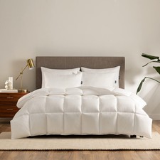 Comforter Full Queen Down Alternative Hypoallergenic All Season White Serta