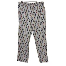 Hanna Andersson Sleep Fleece Gnome PJ Pants Men  s S Multicolor Lounge