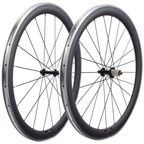 50mm Carbon Wheels Aluminum Alloy Brake Ceramic Bearing R13 CN 424 Road Wheelset