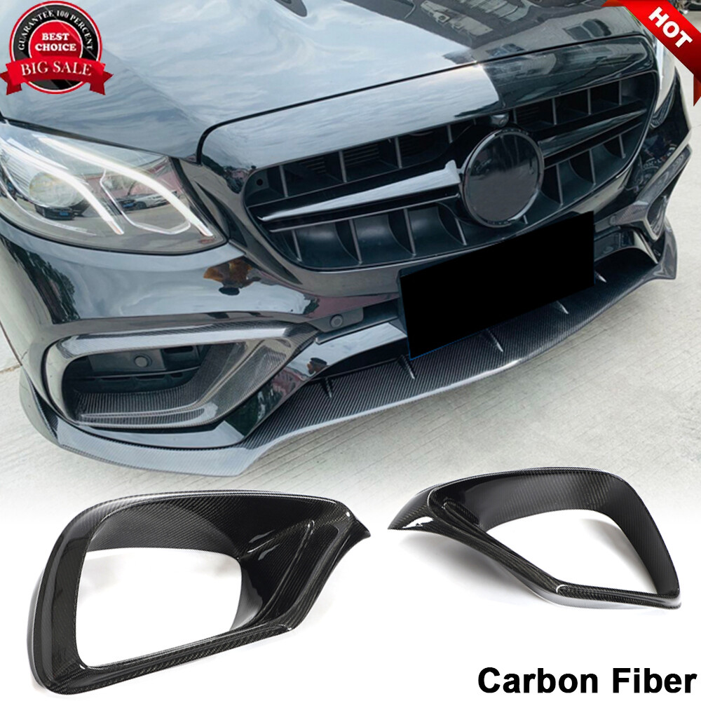 Fits Benz W213 E63 E63S 2016-20 REAL CARBON Front Bumper Air Vent