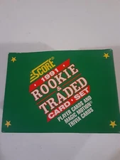 1991 Score rookie & traded box set with 110 player cards & 10 trivia cards