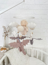 Dragon Baby Mobile, Game of Thrones Baby Shower Gift, Mother of Dragons Mobile