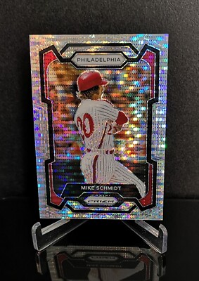 #'d/499   MIKE SCHMIDT SP 2024 Panini Prizm Baseball Pulsar Silver No. 73 HOF