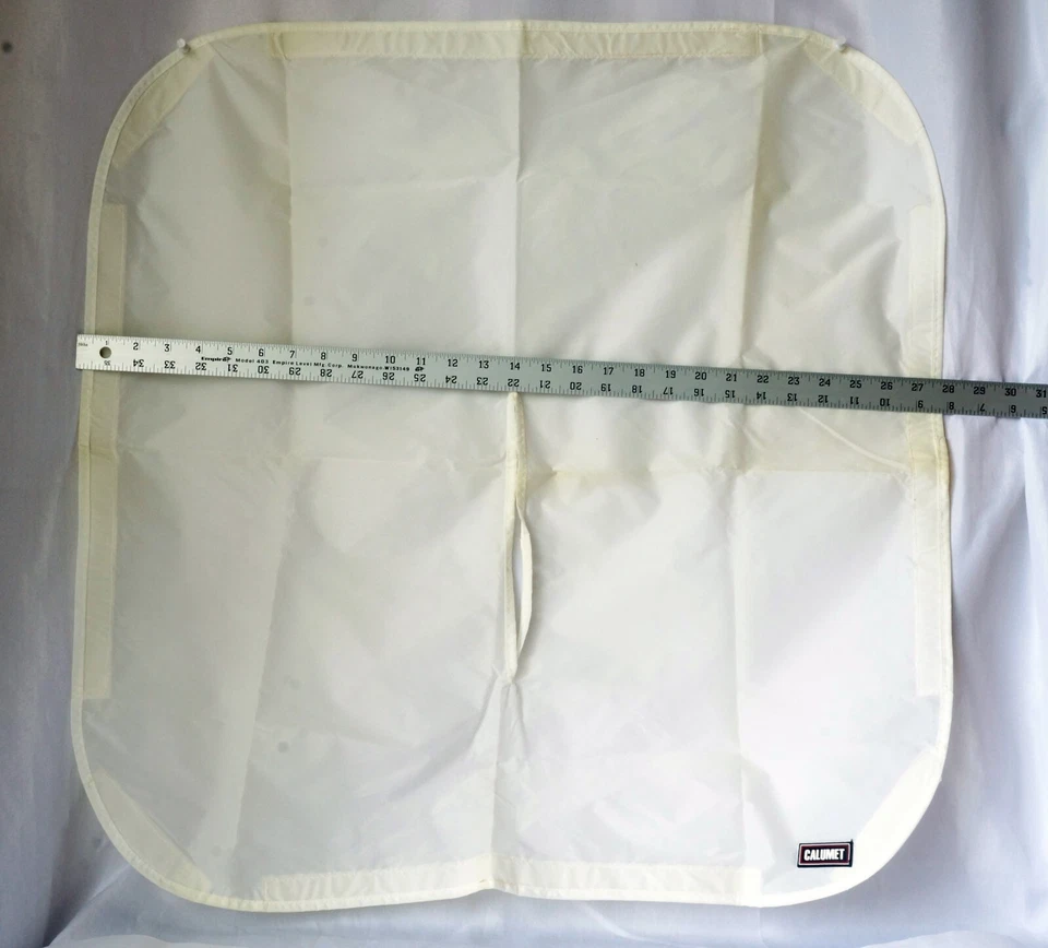 Vintage Calumet Diffusion Cloth Sheet for Small Medium Softbox 28x28"  - Image 2 of 4