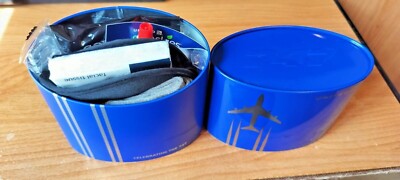 United Polaris First Class ''Celebrating the 747'' Tin Amenity Kit Dark Blue