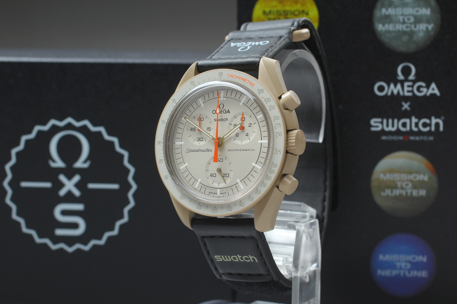 [Top MINT Box Paper] Omega Swatch Jupitar Speedmaster Moonswatch watch SO33C100 eBay