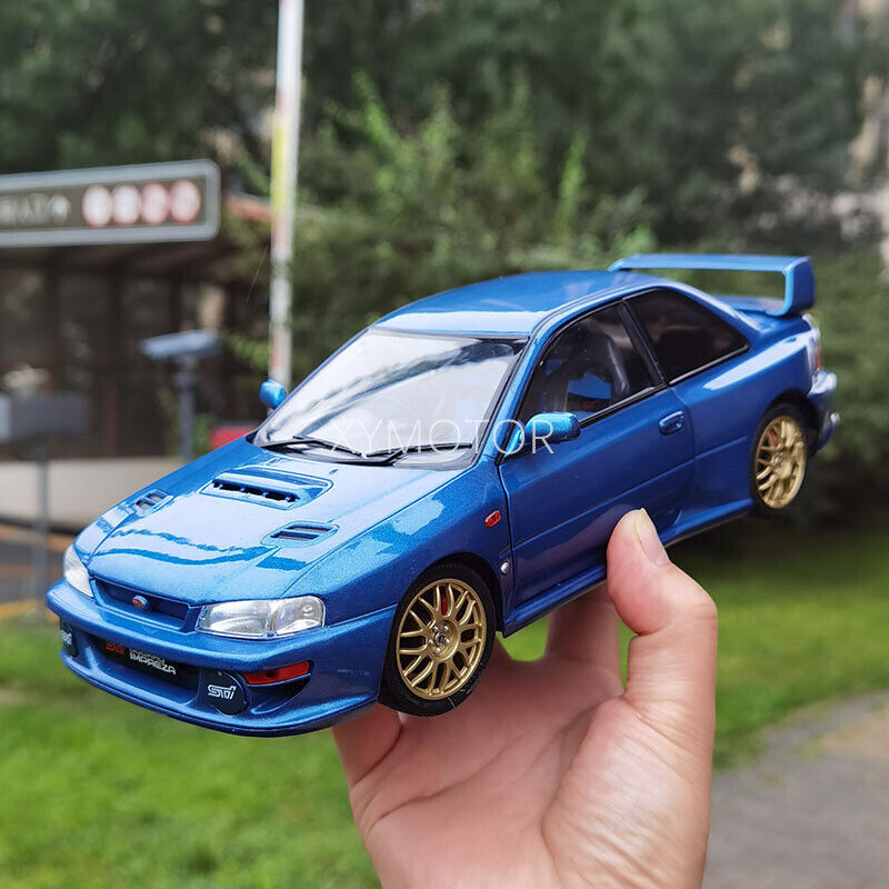 Solido 1:18 Subaru Impreza 22b 2 door Metal Diecast Car Blue Toys Gifts  Display