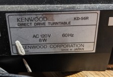 Kenwood KD-56R Turntable Parts: Tonearm,buttons,spring,gear etc