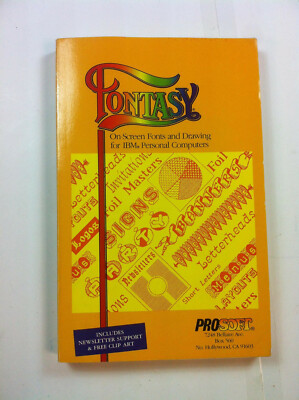 Fontasy: On-Screen Fonts & Drawing - IBM Personal Computers - Pub: Prosoft 1986