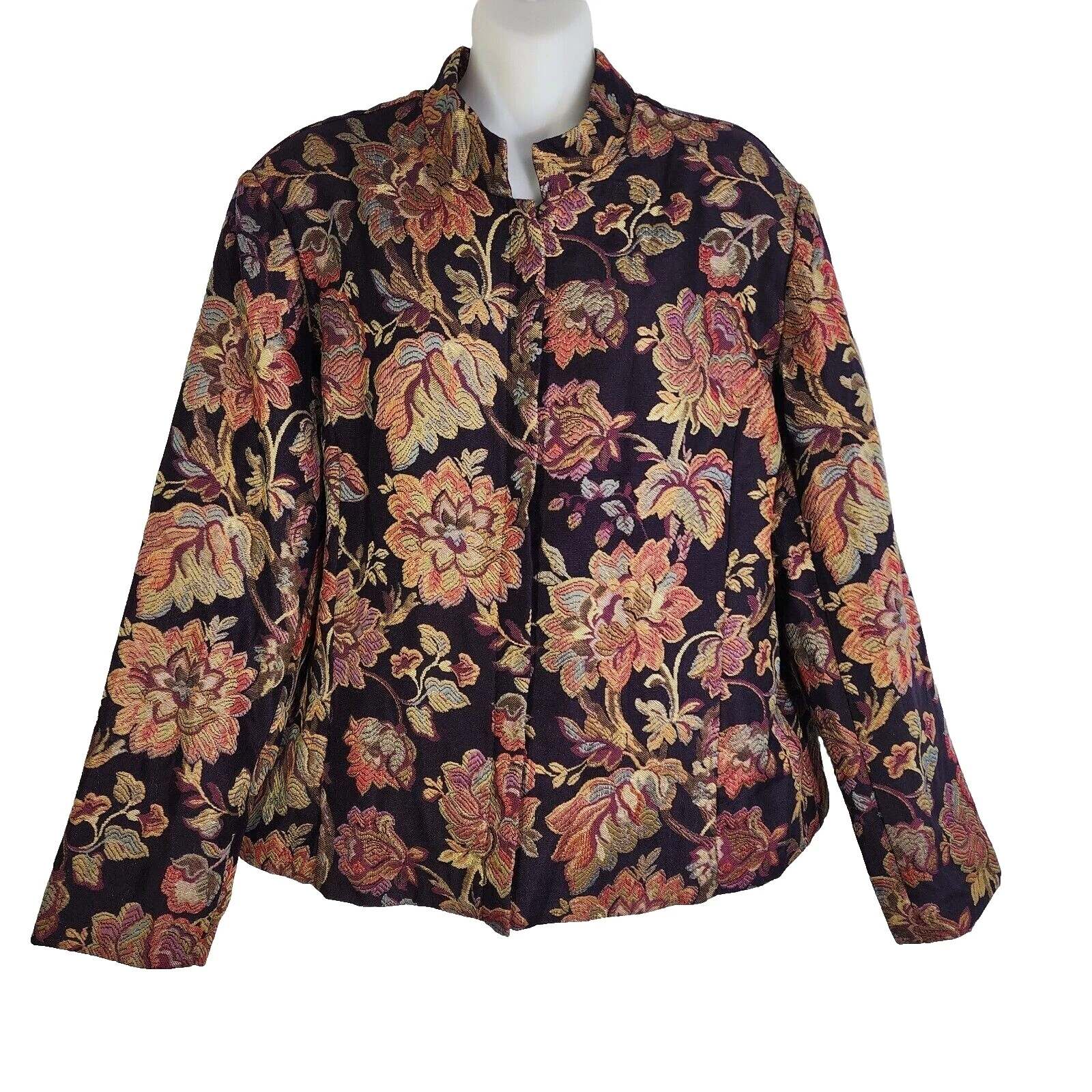 Coldwater Creek Floral Regular Size XL Coats, Jackets & Vests for Women
