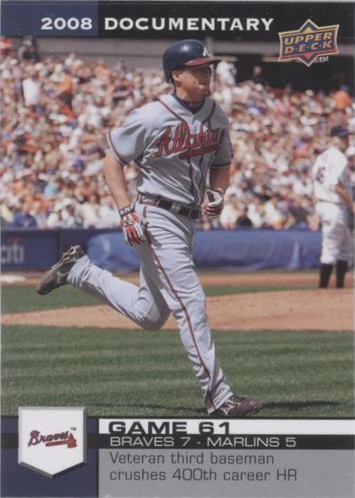 2008 Upper Deck Documentary - Chipper Jones #1821 - 1 of 1