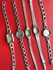 Watch Parts Steampunk Art Vintage Watch Ladies Bracelets set 5 pc.