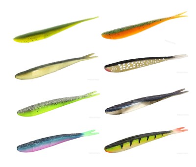 3-5Stück Mikado Saira Shad 10 12 17cm Vertikalköder Pelagic Pelagisch gummifisch