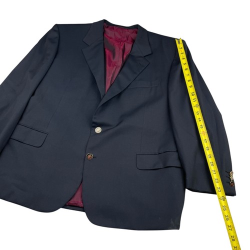 Brioni Men's Traiano 100% Wool Brioni Gold Buttons Blazer Navy • Italy • 48S - Picture 10 of 12