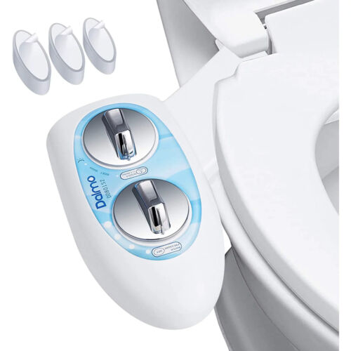 Non-Electric Mechanical Bidet Toilet Seat Attachment Self Cleaning Nozzles Water - Afbeelding 1 van 9