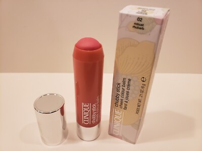 Clinique ~ Chubby Stick Cheek Colour Balm ~ #02 Robust Rhubarb~ 0.21oz~NIB