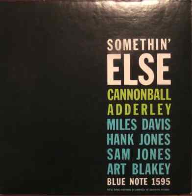 LP Cannonball Adderley Somethin Else FRENCH PRESSING NEAR MINT Blue Note