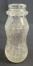 VINTAGE ~ Clear Pressed Glass Bottle "BIRELEYS"  6 3/4 ounce - No Lid
