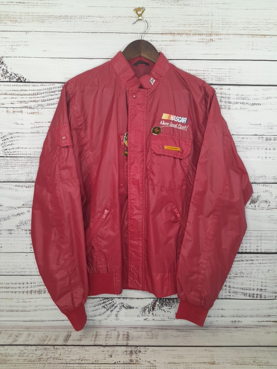 80s USA製 RMD DAYTONAレーシングジャケット レッド aw119 Vintage 80s Racing Jacket Mens Medium Red Nylon Nascar Motorsports