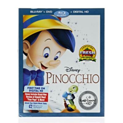 Disney Pinocchio The Signature Collection Blu ray DVD Digital