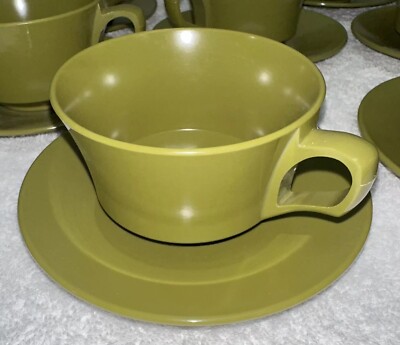 Allied Chemical Vintage 1970's Avocado Green Melamine Retro 33