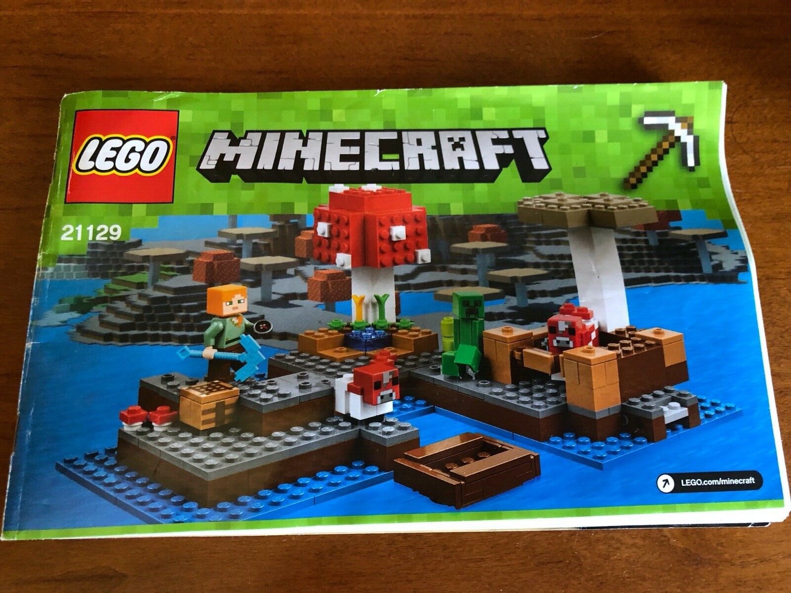 LEGO 21129 Instructions Manual Book Only Minecraft ~The Mushroom Island