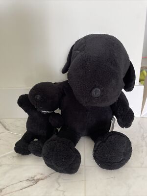 Uniqlo Kaws Peanuts Black New 2 Piece Small  And Large toy plush