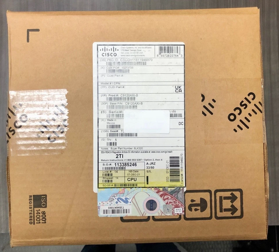 Cisco C9120AXI-B Wireless Internet Access Point - New/Sealed - Image 2 of 3