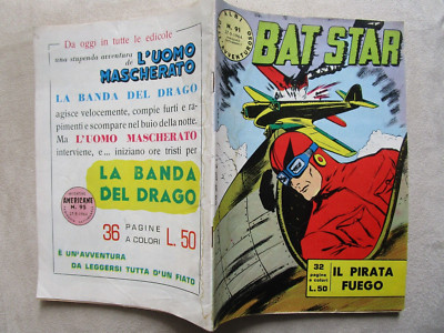 1964 BAT STAR COMIC NO. 91 - ADVENTURE BOOKS - THE FIRE PIRATE