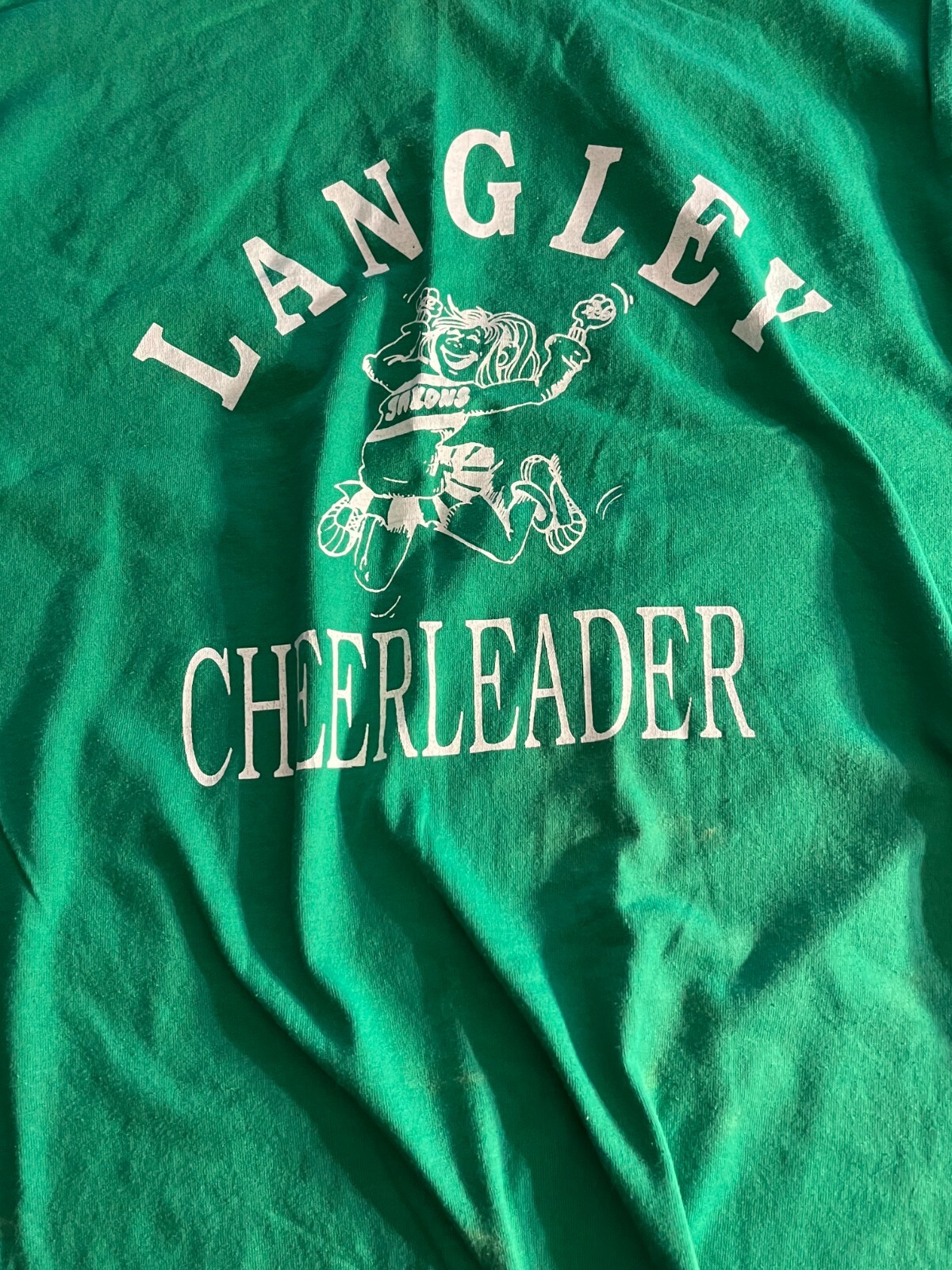 Langley High School Cheerleading Vintage 1980's scree… Gem