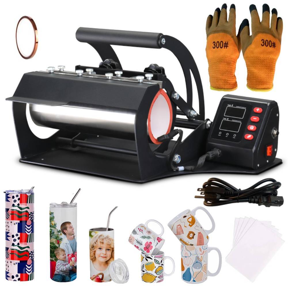 11-30 OZ Tumbler Heat Press Machine Sublimation Mug Cup Jar Heat Transfer Print