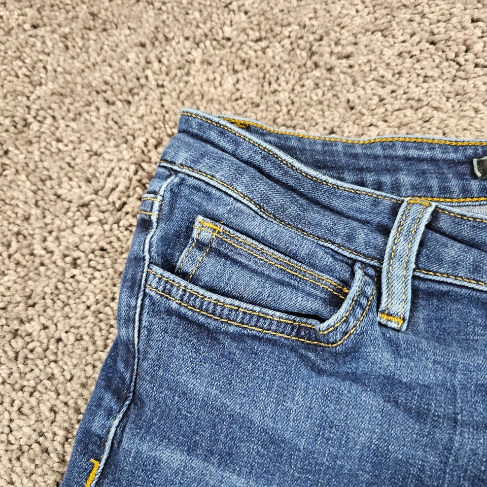 Pantalones de mezclilla Joes para mujer 29 corte bota tiro bajo lavado oscuro elástico miel 26x30 Foto 3 de 4