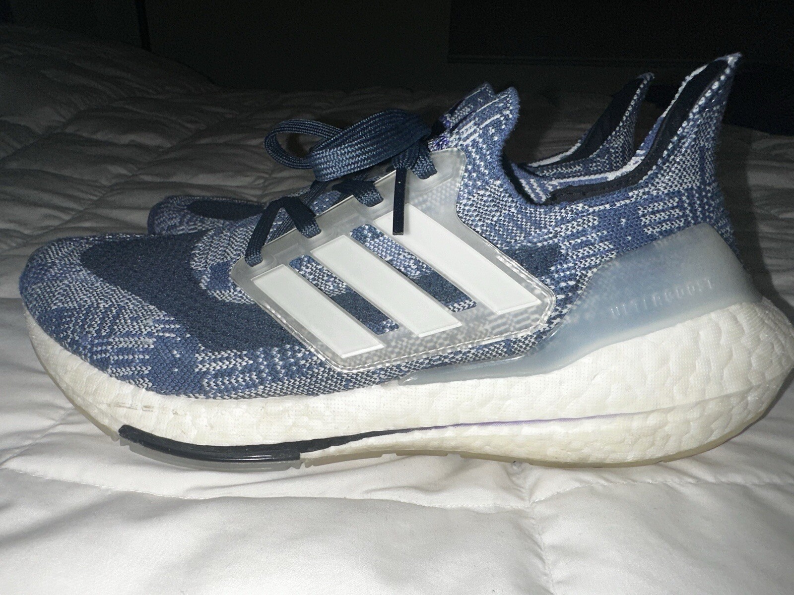 SAOLA Adidas Ultraboost 21 Primeblue Sneakers Scarpe da Corsa Uomo Taglia 7 Blu Stringate