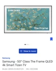 samsung frame tv 50”