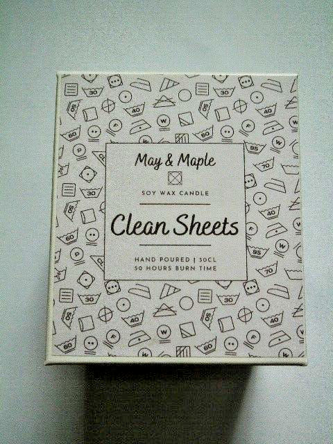 May & Maple Scented Giant Soy Wax Votive Candle in Box CLEAN SHEETS Relaxation