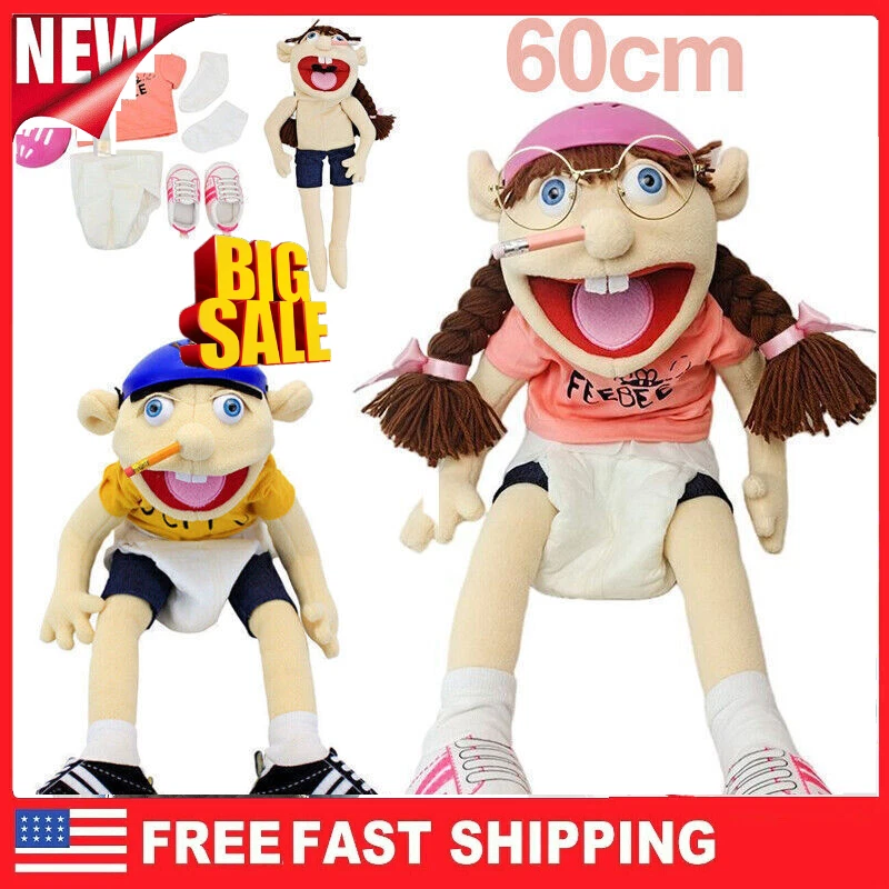 JEFFY PUPPET CHEAP Sml Jeffy Hand Puppet Plush Toy 23 Stuffed Doll Kids  Gift &* $50.63 - PicClick AU