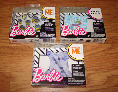 Tenue Barbie Hello Kitty - Haut Gris - Référence FLP40-965A - Neuf - Mattel Original