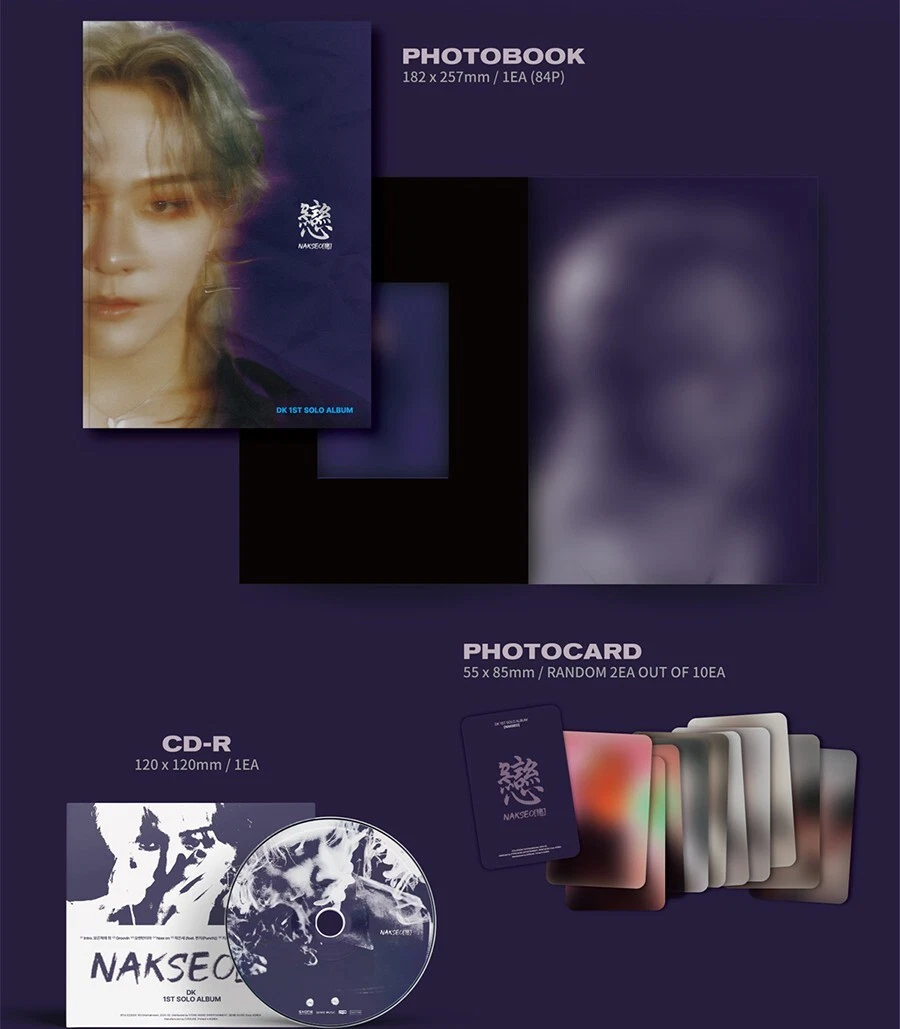 IKON KIM DONG HYUK DK NAKSEO [戀] 1st Solo Album CD+Photo Book+3